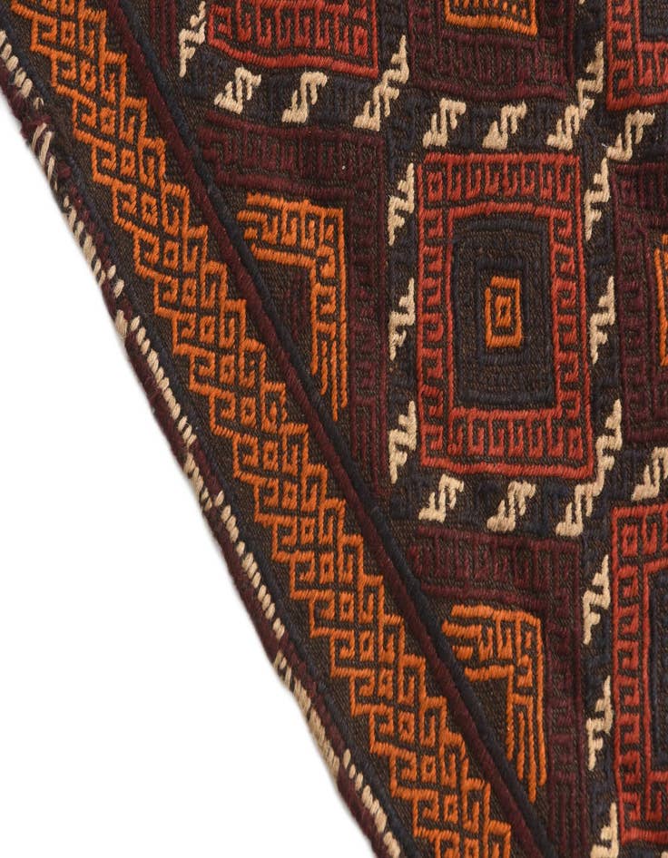 Detail image of  2' 1 x 8' 1  Hand Knotted Kilim Fars Persian Wool Runner Rug