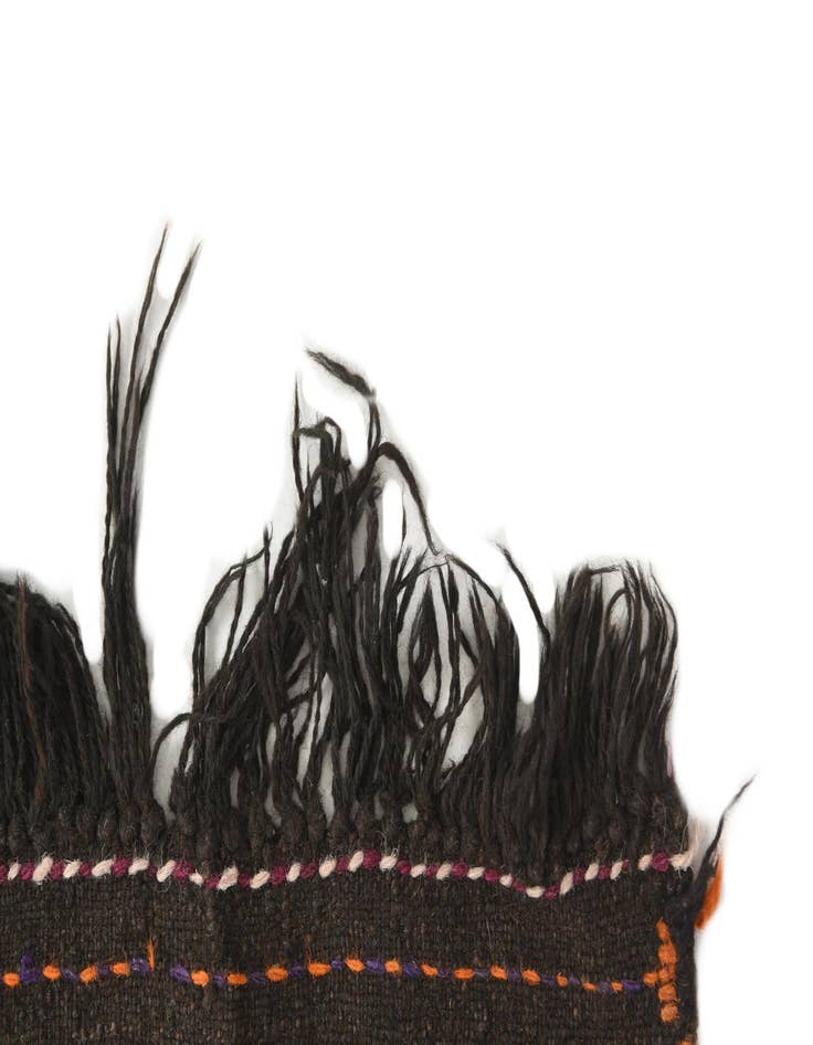 Detail image of  2' 3 x 7'  Hand Knotted Kilim Fars Persian Wool Runner Rug