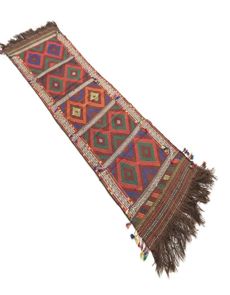 Detail image of  2' 3 x 7' 5  Hand Knotted Kilim Fars Persian Wool Runner Rug