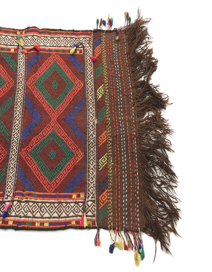 Detail image of  2' 3 x 7' 5  Hand Knotted Kilim Fars Persian Wool Runner Rug