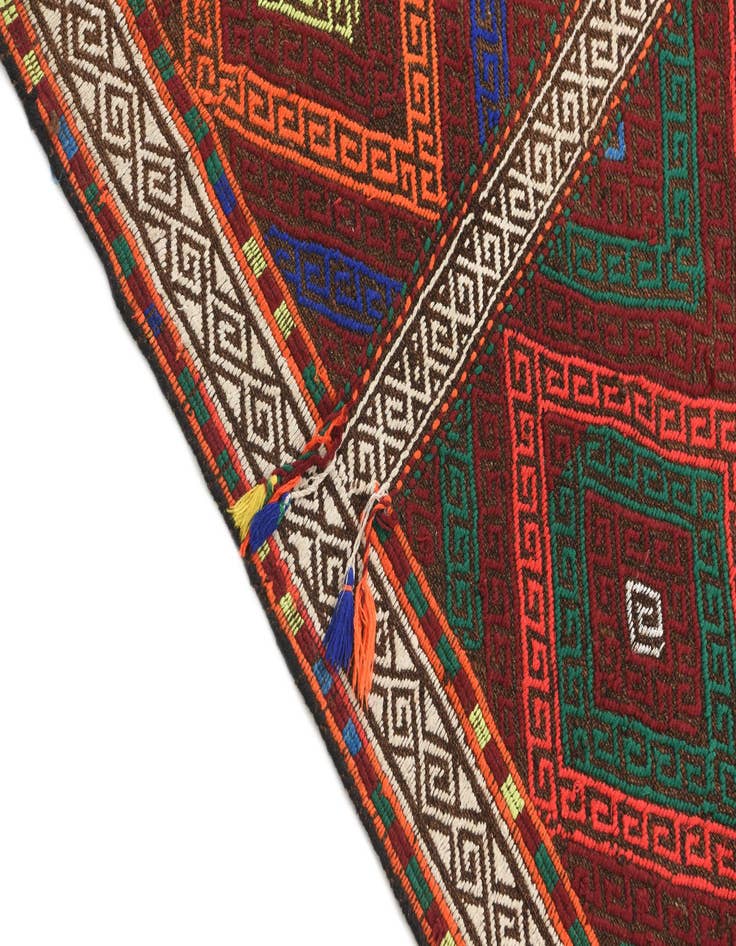 Detail image of  2' 3 x 7' 5  Hand Knotted Kilim Fars Persian Wool Runner Rug