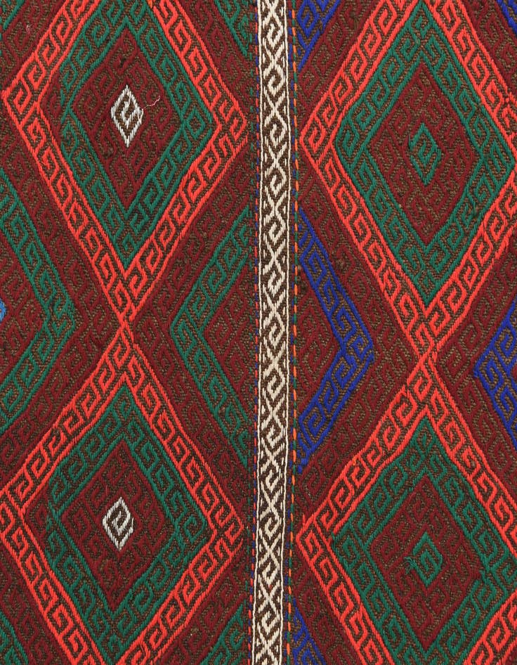 Detail image of  2' 3 x 7' 5  Hand Knotted Kilim Fars Persian Wool Runner Rug