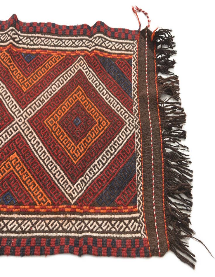 Detail image of  2' 3 x 8' 6  Hand Knotted Kilim Fars Persian Wool Runner Rug