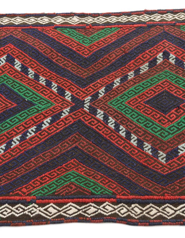 Detail image of  2' 1 x 8' 1  Hand Knotted Kilim Fars Persian Wool Runner Rug