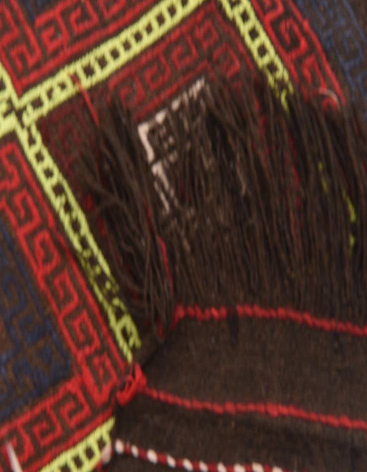 Detail image of  2' 6 x 7' 4  Hand Knotted Kilim Fars Persian Wool Runner Rug