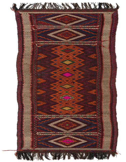 Primary image  2' 4 x 10' 8  Hand Knotted Kilim Fars Persian Wool Runner Rug