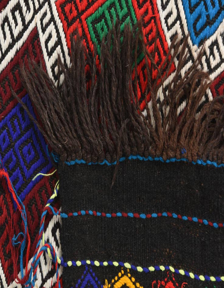 Detail image of  2' 1 x 7' 4  Hand Knotted Kilim Fars Persian Wool Runner Rug