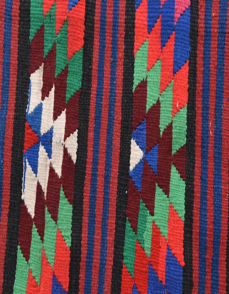 Detail image of  3' x 12' 2  Hand Woven Kilim Fars Wool Runner Rug