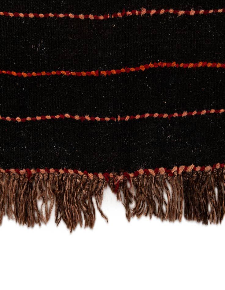 Detail image of  4' 6 x 14'  Hand Woven Kilim Fars Wool Runner Rug