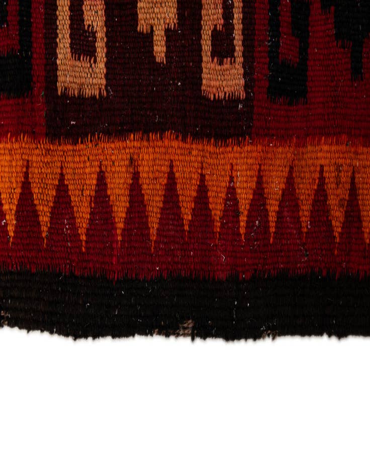 Detail image of  4' 6 x 14'  Hand Woven Kilim Fars Wool Runner Rug