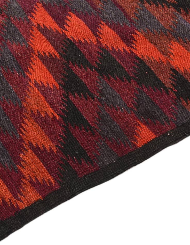 Detail image of  4' 7 x 11' 10  Hand Woven Kilim Fars Wool Runner Rug