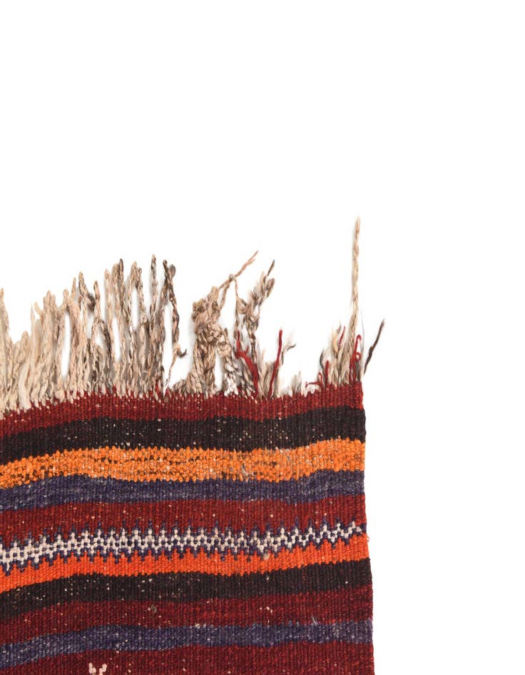 Detail image of  4' 5 x 11'  Hand Woven Kilim Fars Wool Runner Rug