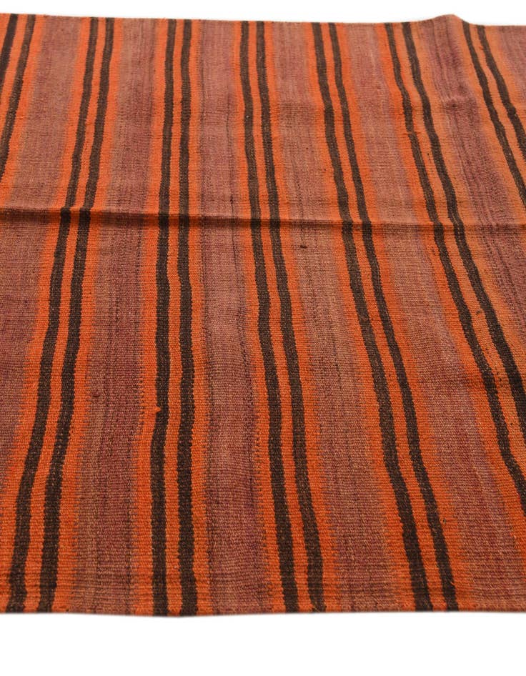 Detail image of  4' 7 x 10'  Hand Woven Kilim Fars Wool Runner Rug