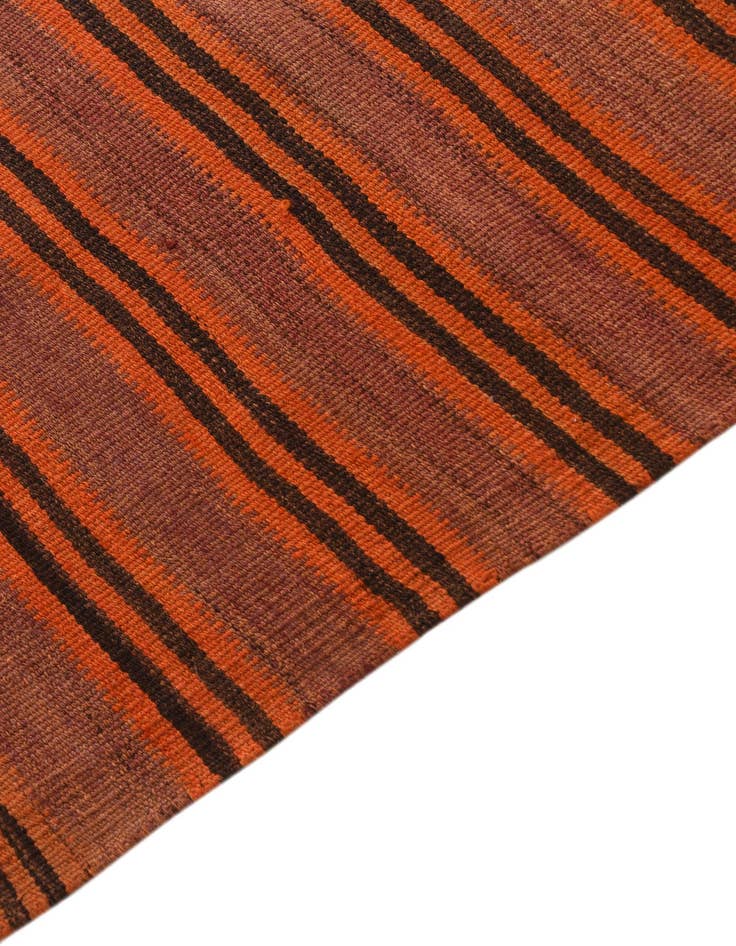 Detail image of  4' 7 x 10'  Hand Woven Kilim Fars Wool Runner Rug