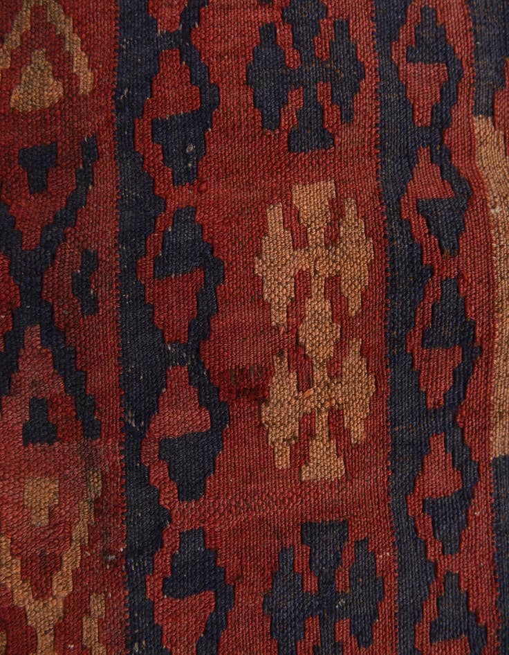 Detail image of  2' 10 x 14' 6  Hand Woven Kilim Fars Wool Runner Rug