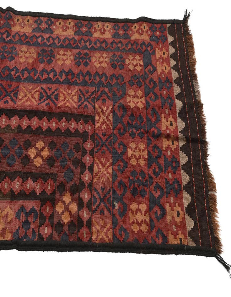 Detail image of  2' 10 x 14' 6  Hand Woven Kilim Fars Wool Runner Rug