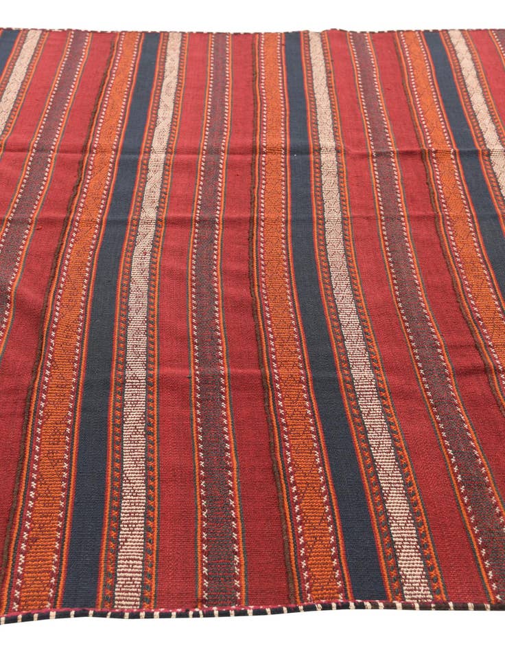 Detail image of  5' 9 x 11' 8  Hand Knotted Kilim Fars Persian Wool Runner Rug