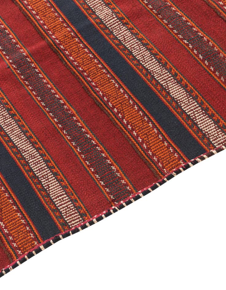 Detail image of  5' 9 x 11' 8  Hand Knotted Kilim Fars Persian Wool Runner Rug