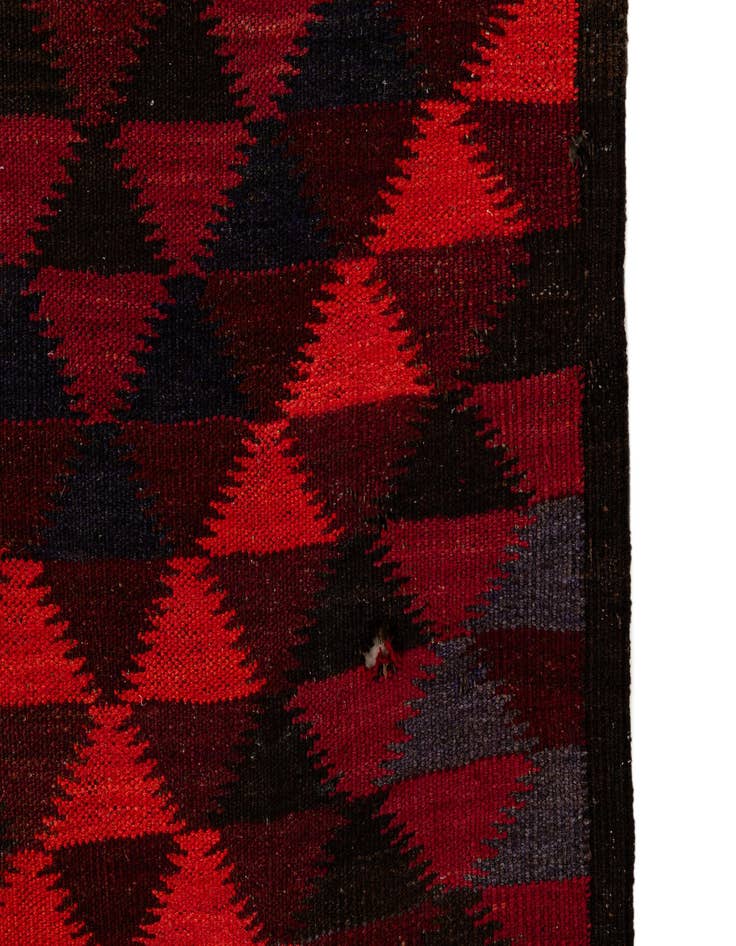 Detail image of  4' 5 x 14' 9  Hand Woven Kilim Fars Wool Runner Rug