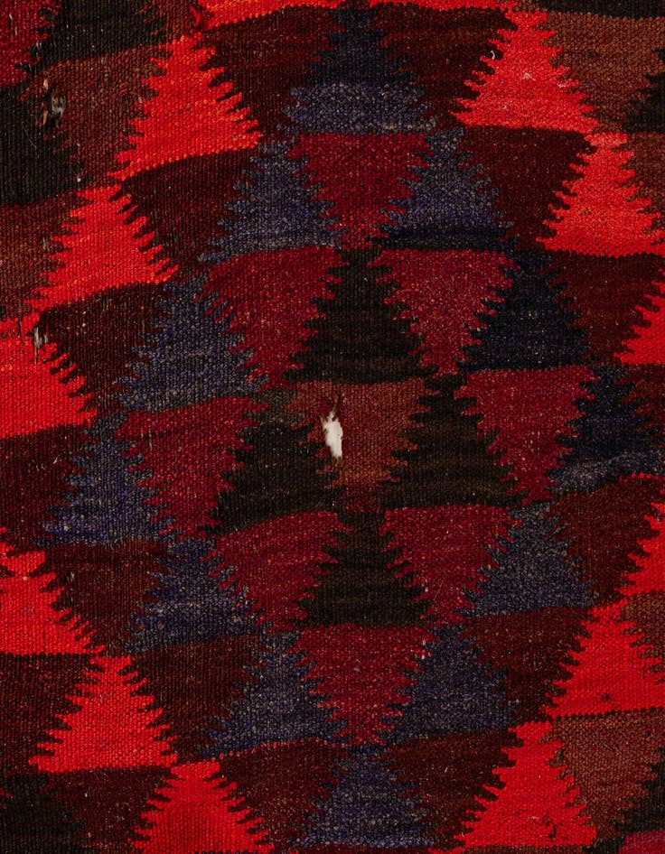 Detail image of  4' 5 x 14' 9  Hand Woven Kilim Fars Wool Runner Rug
