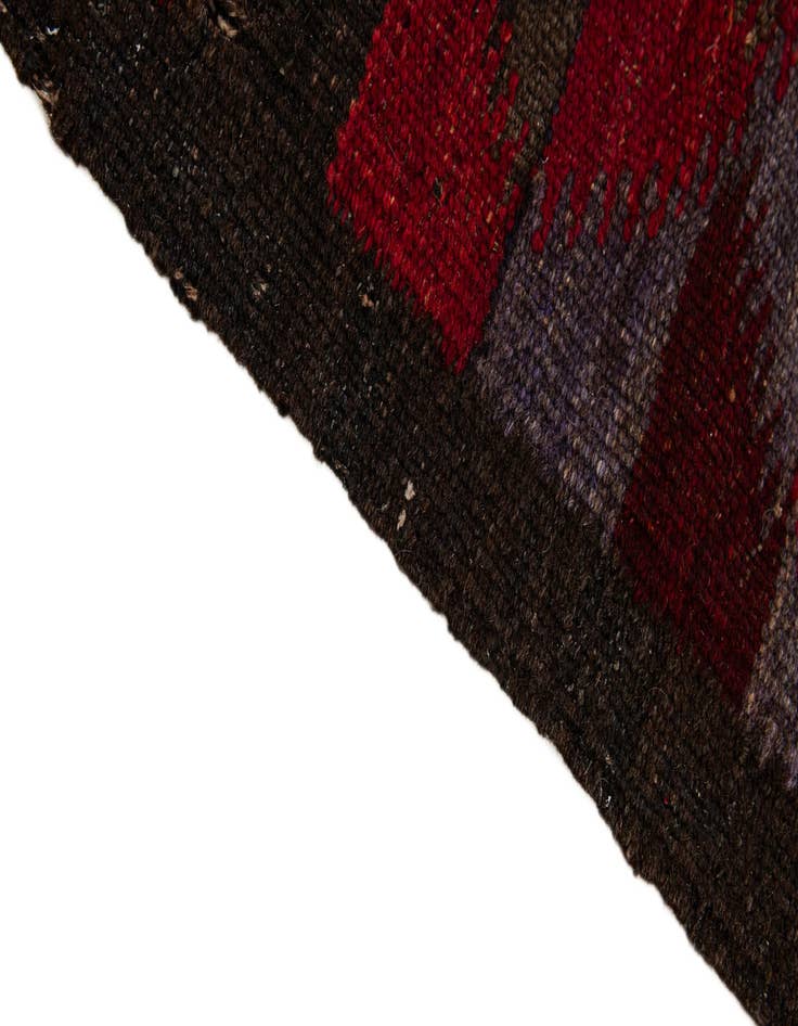 Detail image of  4' 5 x 14' 9  Hand Woven Kilim Fars Wool Runner Rug