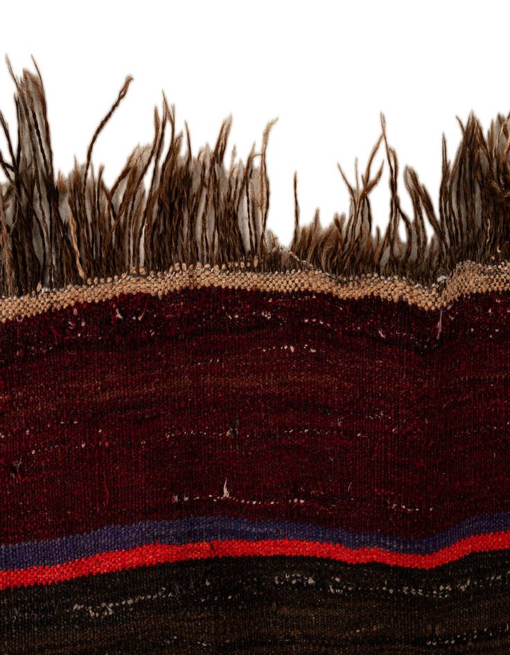 Detail image of  4' 5 x 14' 9  Hand Woven Kilim Fars Wool Runner Rug