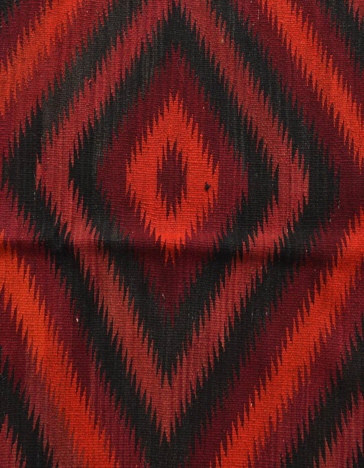 Detail image of  4' 9 x 11' 1  Hand Woven Kilim Fars Wool Runner Rug