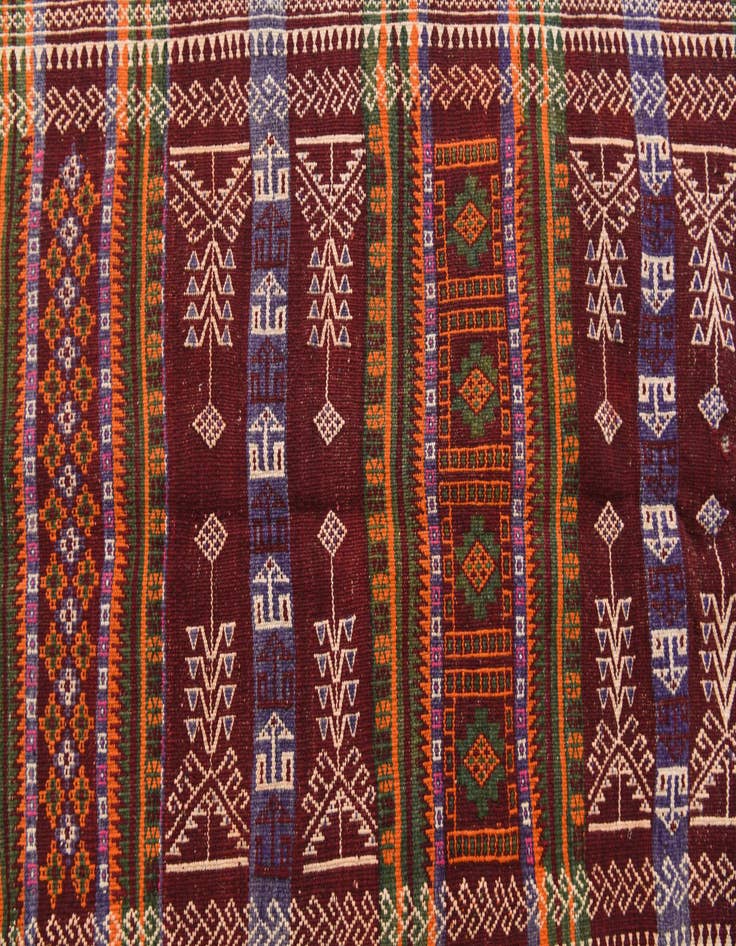 Detail image of  3' 8 x 12'  Hand Woven Kilim Fars Wool Runner Rug