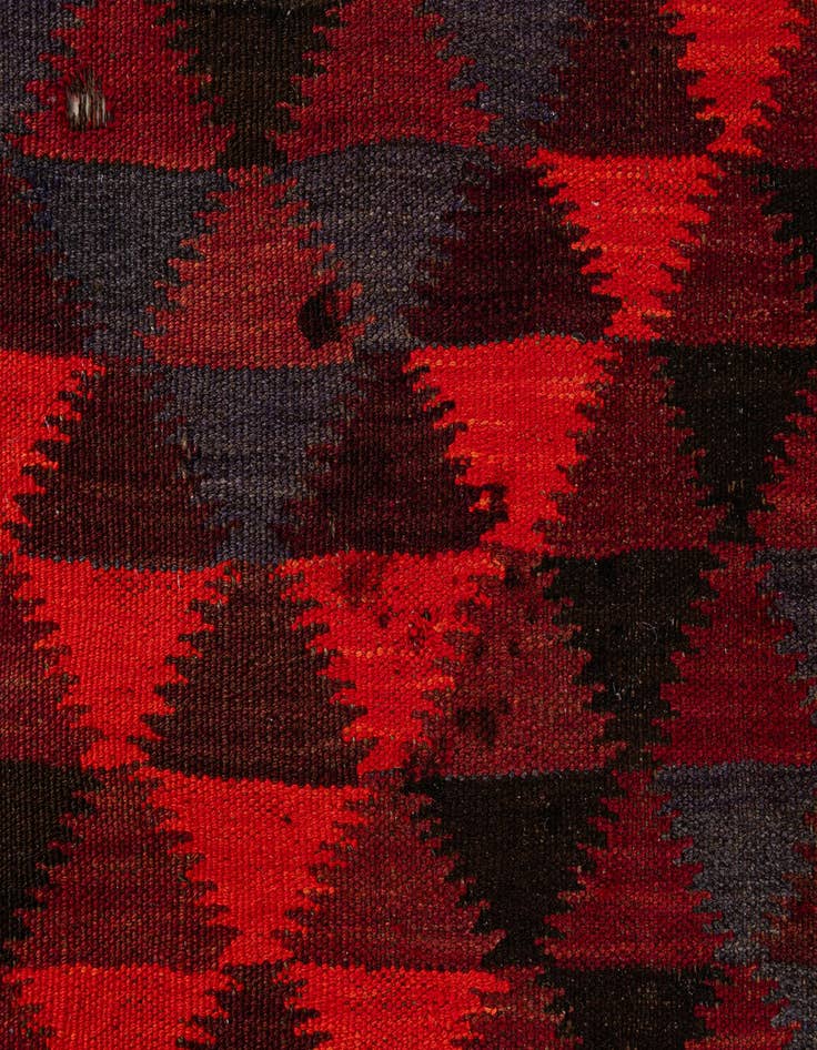 Detail image of  4' 6 x 14' 10  Hand Woven Kilim Fars Wool Runner Rug