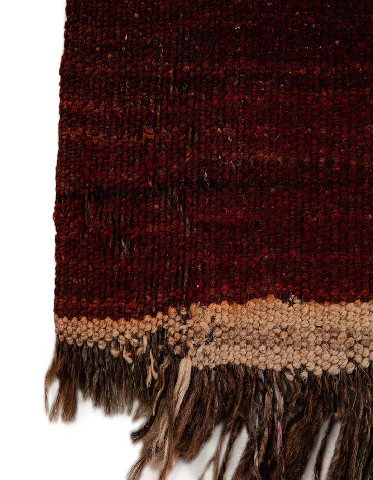 Detail image of  4' 6 x 14' 10  Hand Woven Kilim Fars Wool Runner Rug
