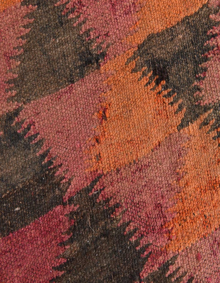 Detail image of  4' 5 x 9' 9  Hand Woven Kilim Fars Wool Runner Rug