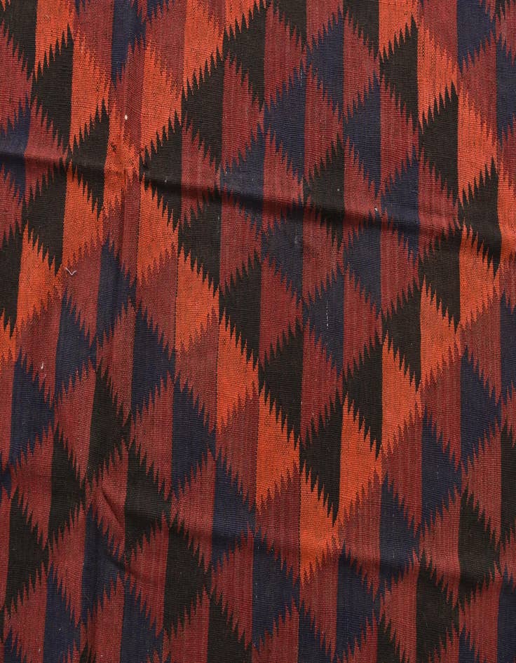 Detail image of  4' 7 x 10' 9  Hand Woven Kilim Fars Wool Runner Rug