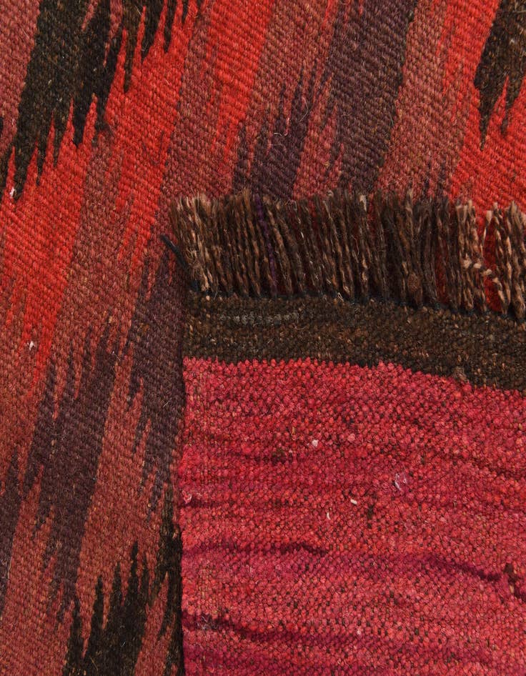 Detail image of 4' x 12' 3 Hand Woven Kilim Fars Wool Runner Rug