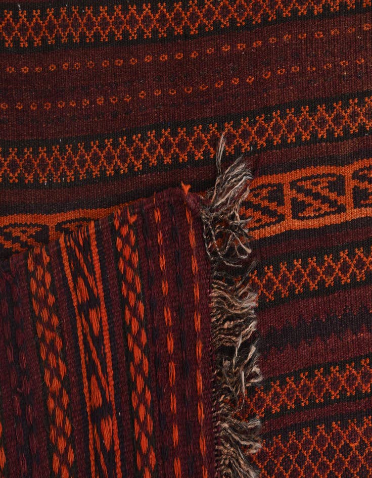 Detail image of  3' 4 x 9' 8  Hand Woven Kilim Fars Wool Runner Rug