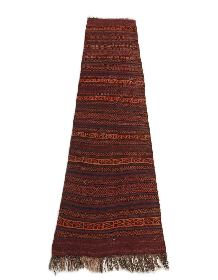 Detail image of  3' 4 x 9' 8  Hand Woven Kilim Fars Wool Runner Rug