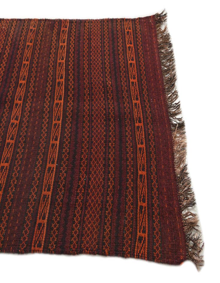 Detail image of  3' 4 x 9' 8  Hand Woven Kilim Fars Wool Runner Rug