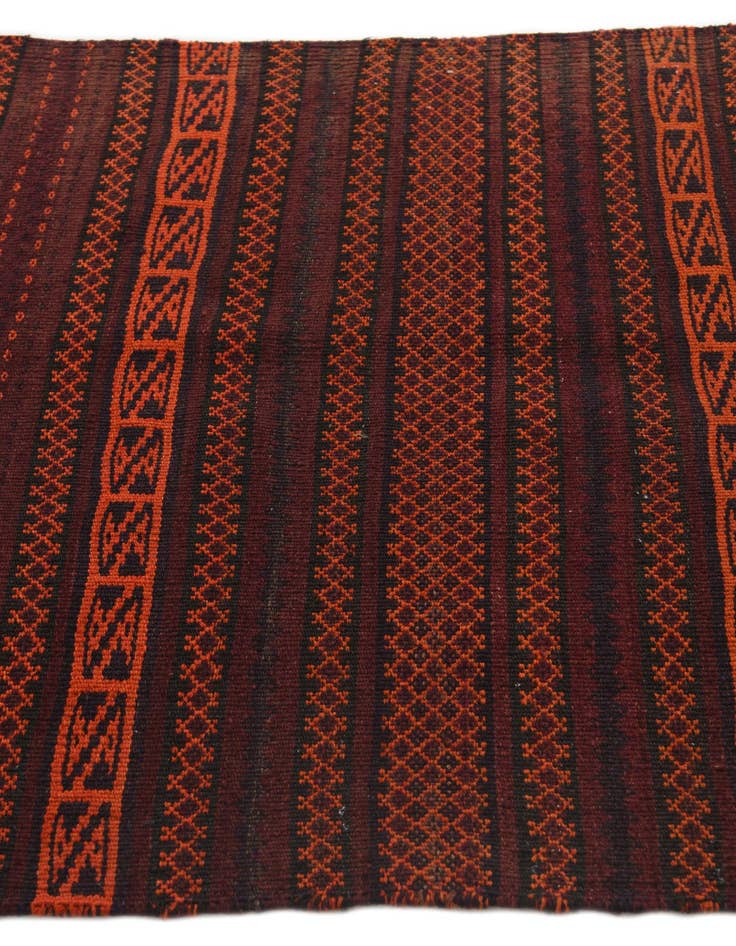 Detail image of  3' 4 x 9' 8  Hand Woven Kilim Fars Wool Runner Rug