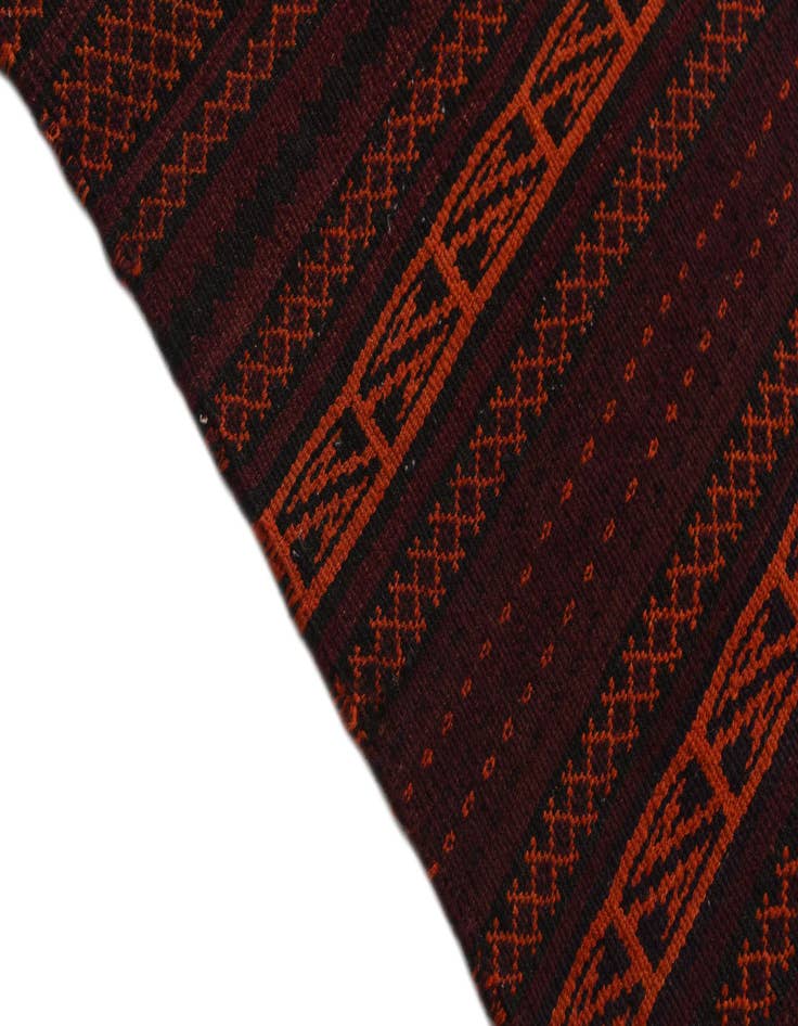 Detail image of  3' 4 x 9' 8  Hand Woven Kilim Fars Wool Runner Rug