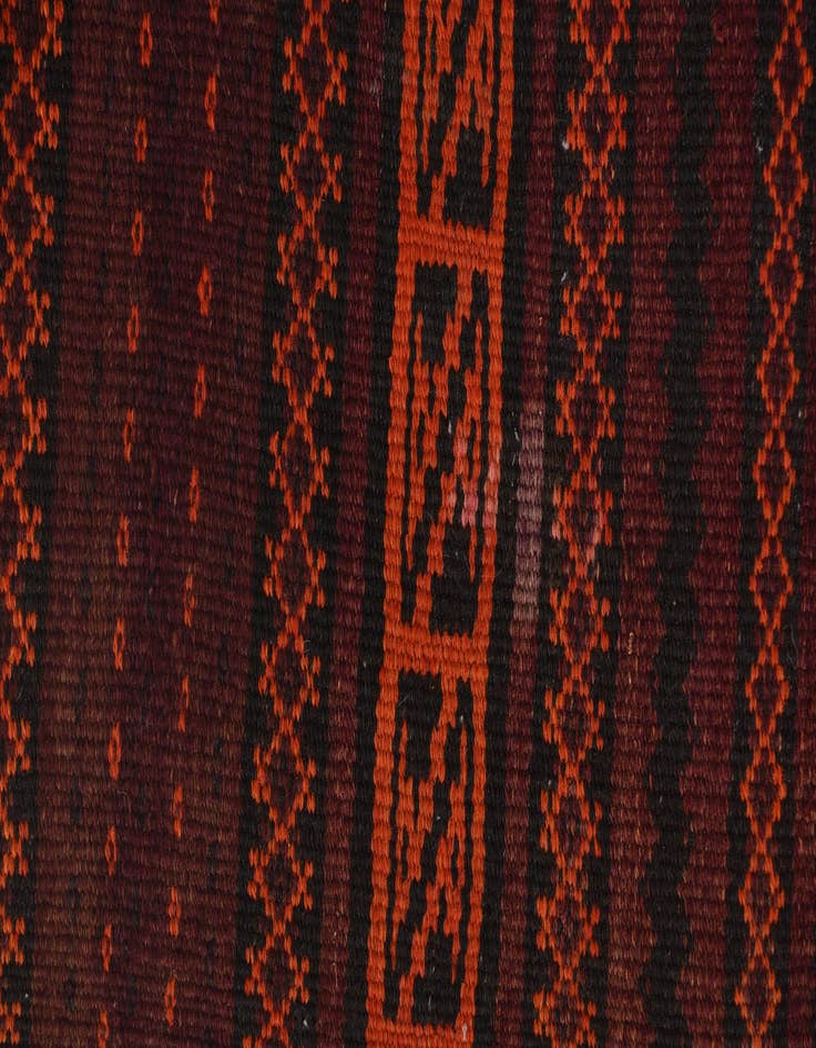 Detail image of  3' 4 x 9' 8  Hand Woven Kilim Fars Wool Runner Rug