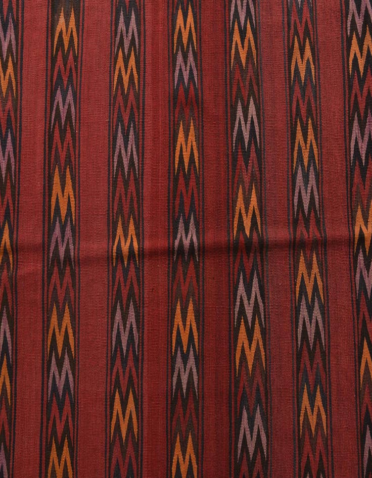 Detail image of  4' 3 x 15' 2  Hand Woven Kilim Fars Wool Runner Rug