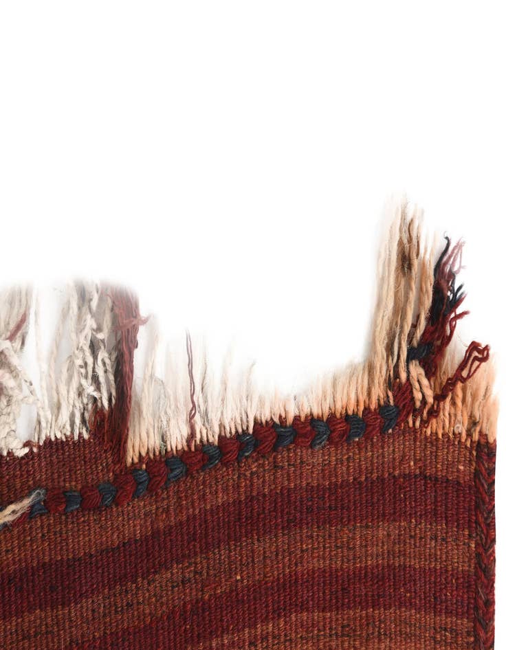 Detail image of  4' 6 x 10' 9  Hand Woven Kilim Fars Wool Runner Rug