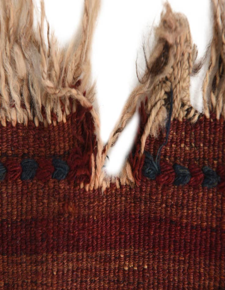 Detail image of  4' 6 x 10' 9  Hand Woven Kilim Fars Wool Runner Rug