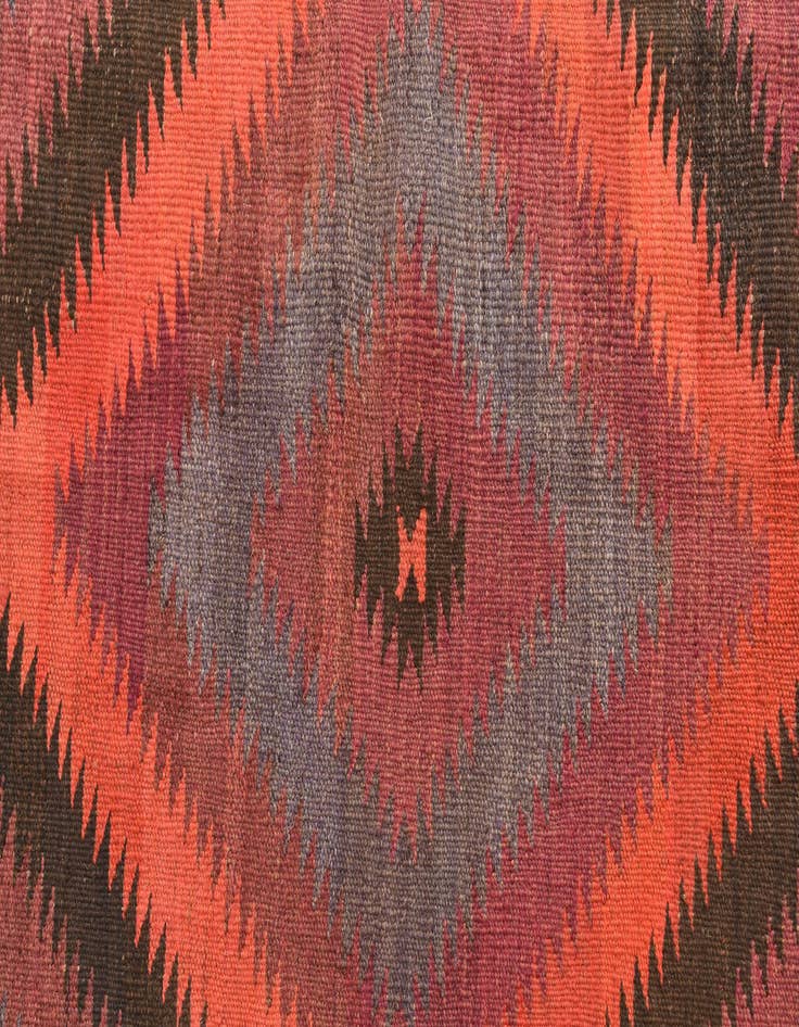 Detail image of  4' 9 x 15'  Hand Woven Kilim Fars Wool Runner Rug