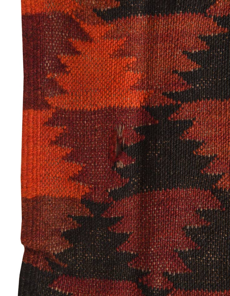 Detail image of  4' 1 x 13' 2  Hand Woven Kilim Fars Wool Runner Rug