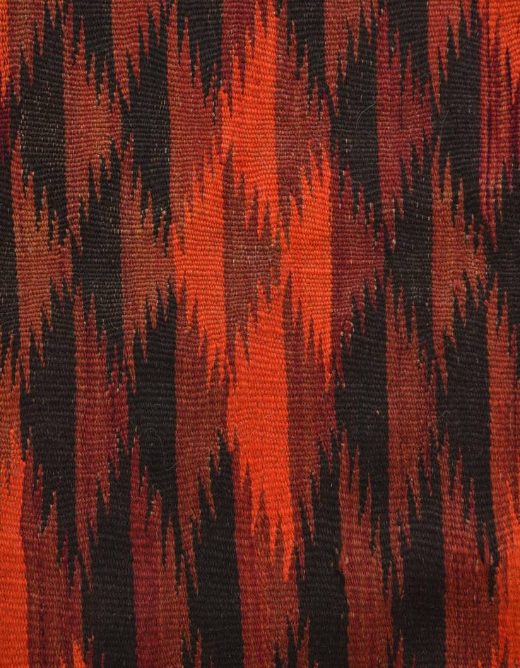 Detail image of  4' 1 x 13' 2  Hand Woven Kilim Fars Wool Runner Rug