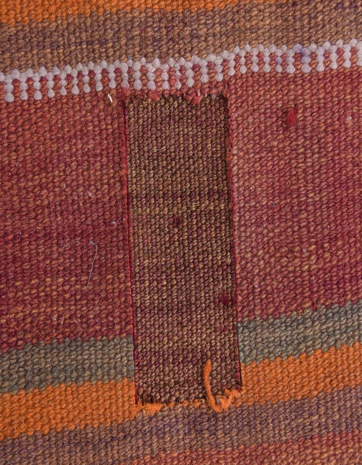 Detail image of  4' 3 x 9' 1  Hand Woven Kilim Fars Wool Runner Rug