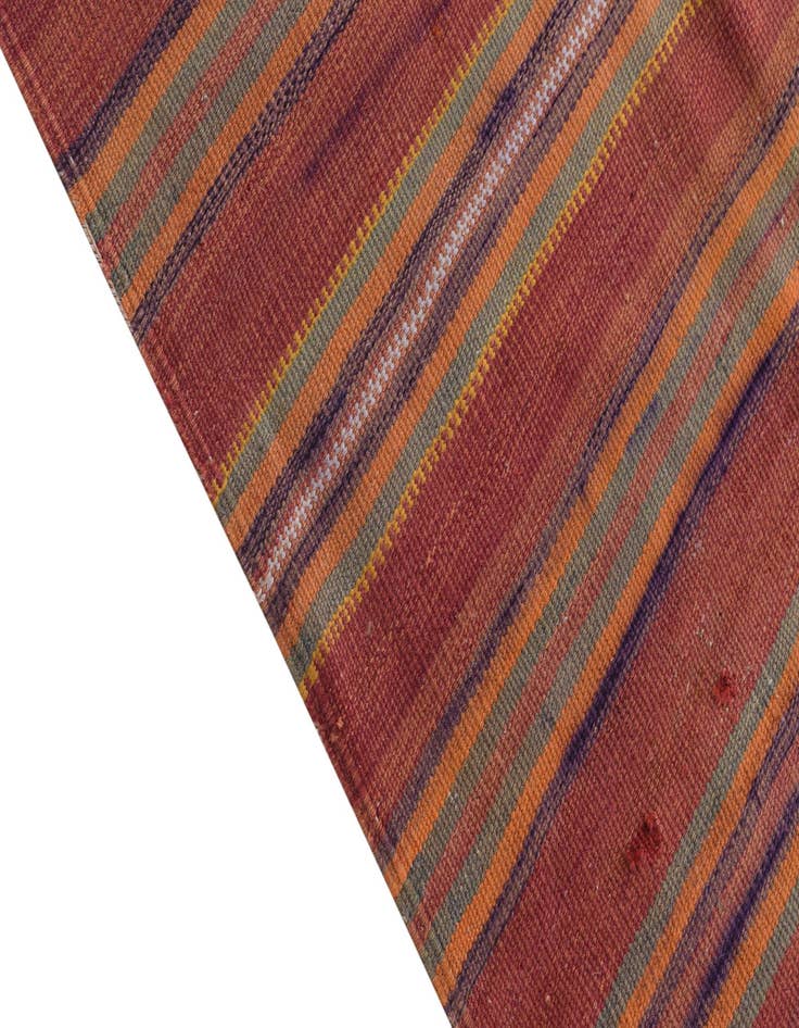 Detail image of  4' 3 x 9' 1  Hand Woven Kilim Fars Wool Runner Rug