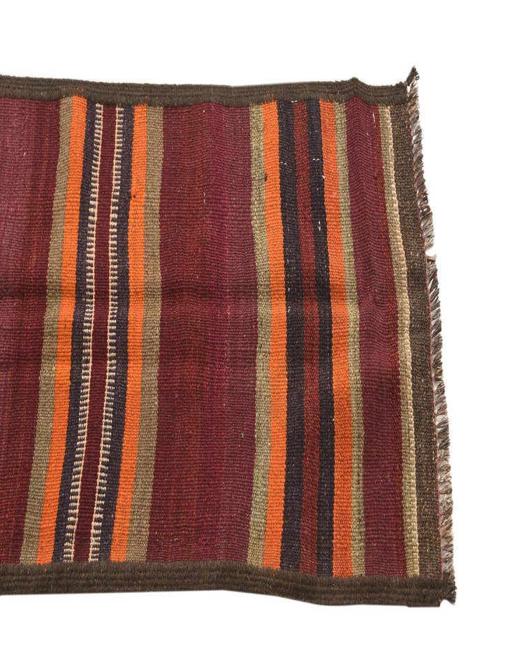 Detail image of 1' 9 x 9' Hand Woven Kilim Fars Wool Runner Rug