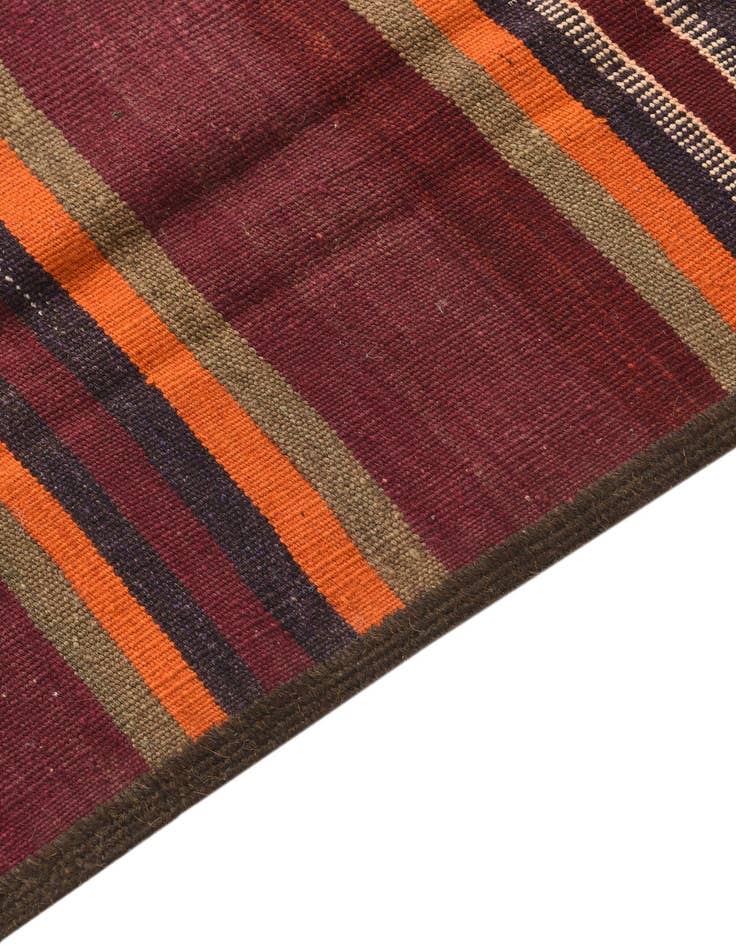 Detail image of 1' 9 x 9' Hand Woven Kilim Fars Wool Runner Rug