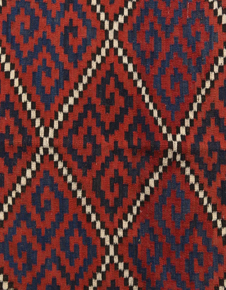 Detail image of  6' 5 x 12'  Hand Woven Kilim Fars Wool Runner Rug